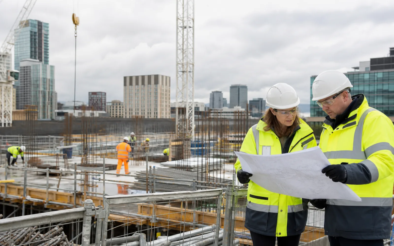UK construction bid team checking procurement requirements against a structured supplier evidence list