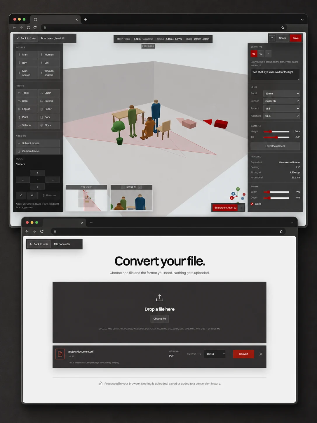 Web apps project preview