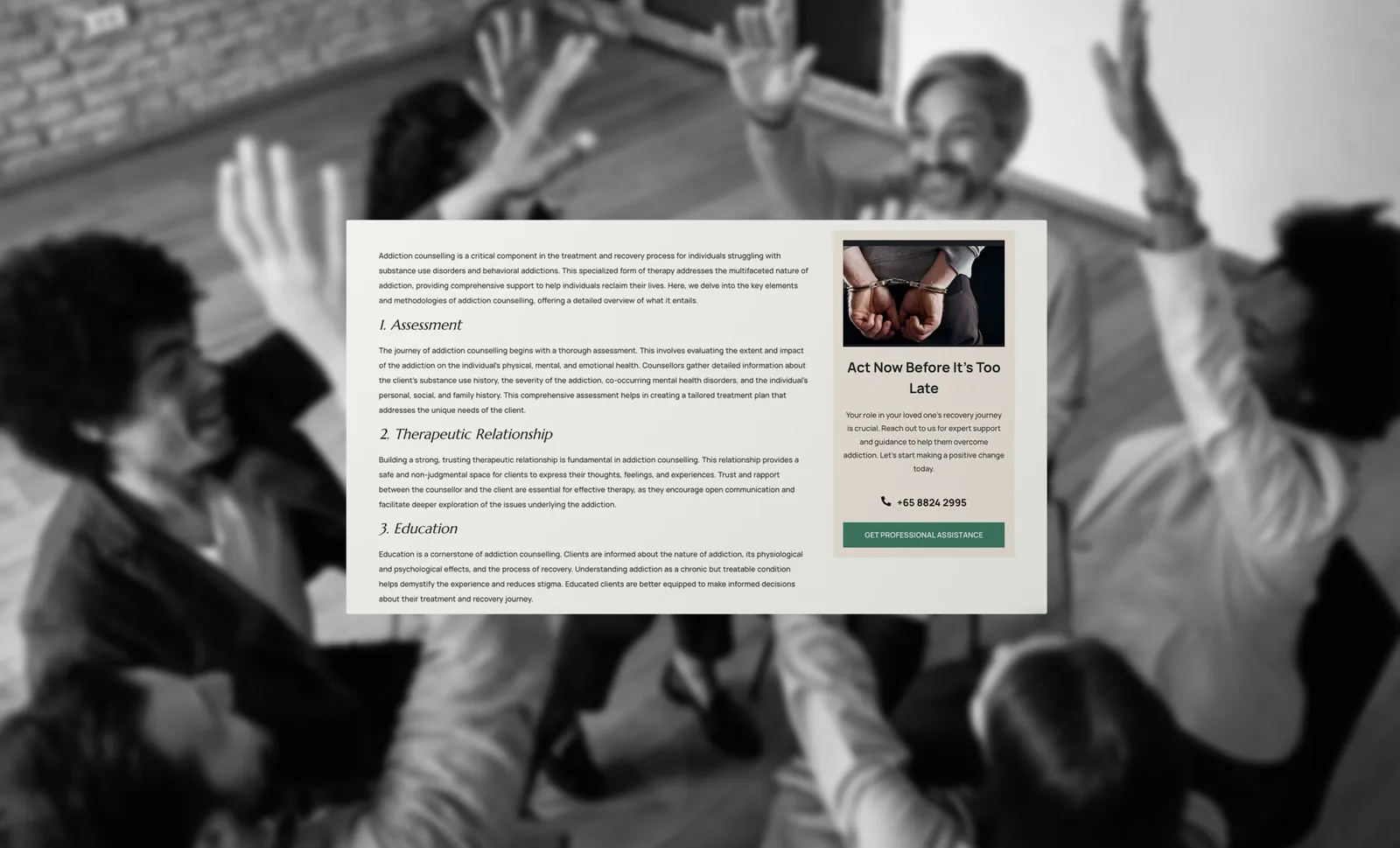 Addictions Recovery, project image 4