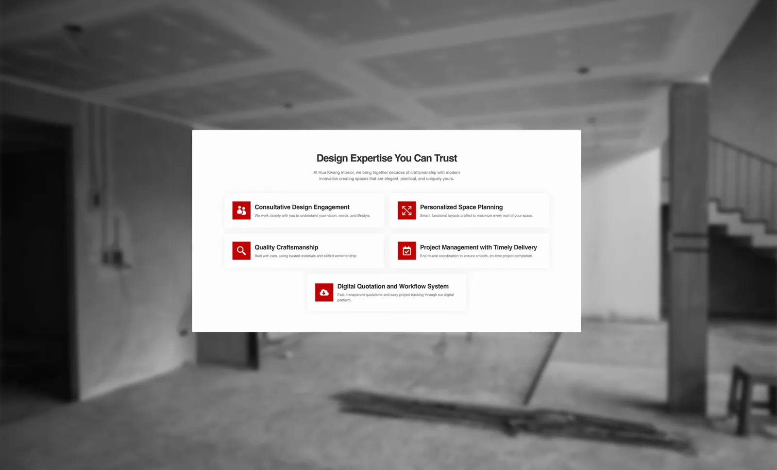 Hua Kwang Interior Website, project image 5